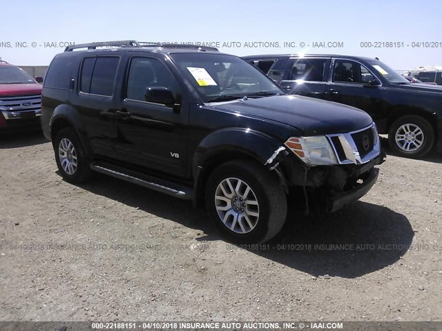 5N1BR18B08C608424 - 2008 NISSAN PATHFINDER LE/SE BLACK photo 1