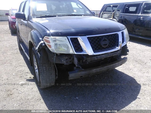 5N1BR18B08C608424 - 2008 NISSAN PATHFINDER LE/SE BLACK photo 6