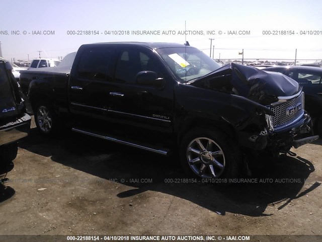 3GTP2XE27DG267844 - 2013 GMC SIERRA K1500 DENALI BLACK photo 1