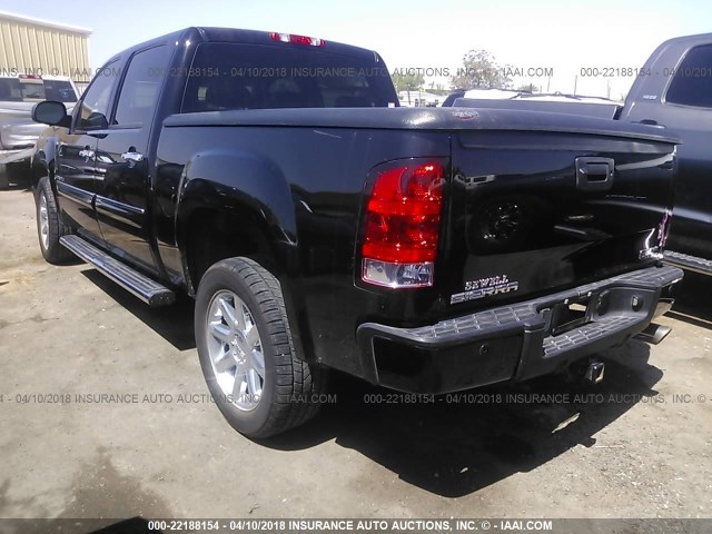 3GTP2XE27DG267844 - 2013 GMC SIERRA K1500 DENALI BLACK photo 3