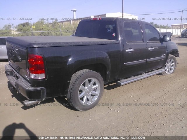 3GTP2XE27DG267844 - 2013 GMC SIERRA K1500 DENALI BLACK photo 4