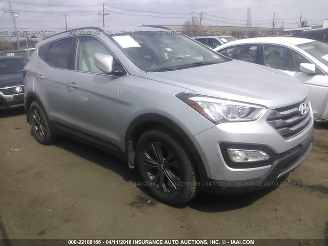 5XYZU3LBXDG015440 - 2013 HYUNDAI SANTA FE SPORT  SILVER photo 1