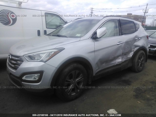 5XYZU3LBXDG015440 - 2013 HYUNDAI SANTA FE SPORT  SILVER photo 2