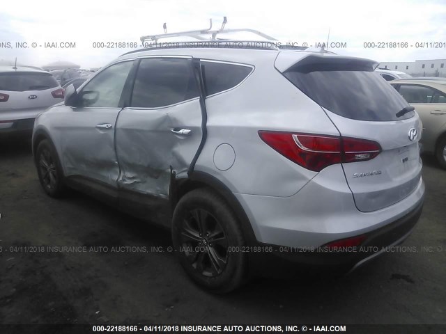 5XYZU3LBXDG015440 - 2013 HYUNDAI SANTA FE SPORT  SILVER photo 3