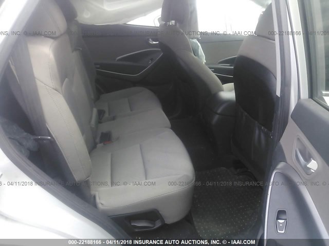 5XYZU3LBXDG015440 - 2013 HYUNDAI SANTA FE SPORT  SILVER photo 8