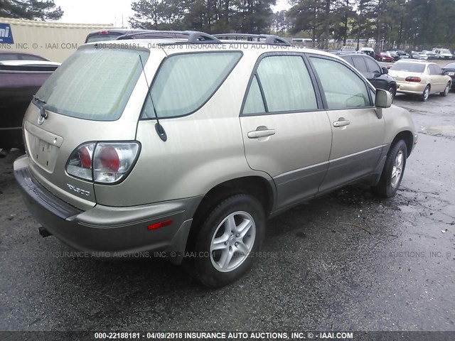 JTJHF10U020272879 - 2002 LEXUS RX 300 GOLD photo 4