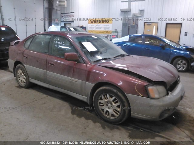 4S3BE896627208961 - 2002 SUBARU LEGACY OUTBACK 3.0 H6/3.0 H6 VDC MAROON photo 1