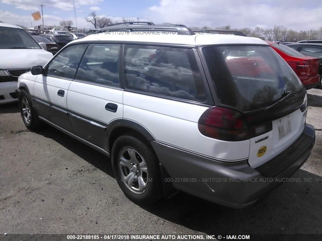 4S3BG6857X7653224 - 1999 SUBARU LEGACY OUTBACK/SSV/LIMITED/30TH WHITE photo 3