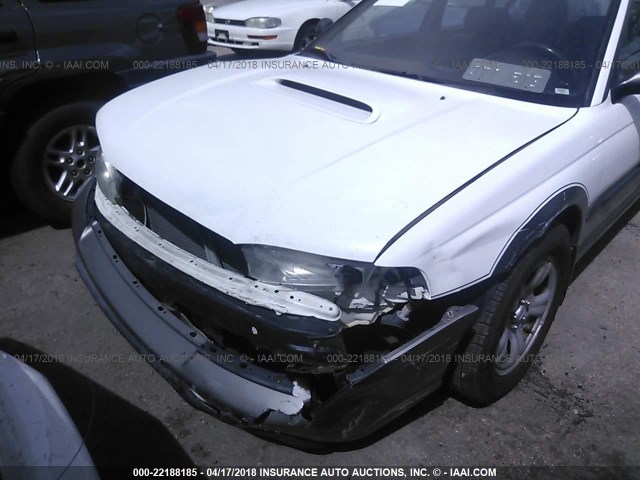 4S3BG6857X7653224 - 1999 SUBARU LEGACY OUTBACK/SSV/LIMITED/30TH WHITE photo 6