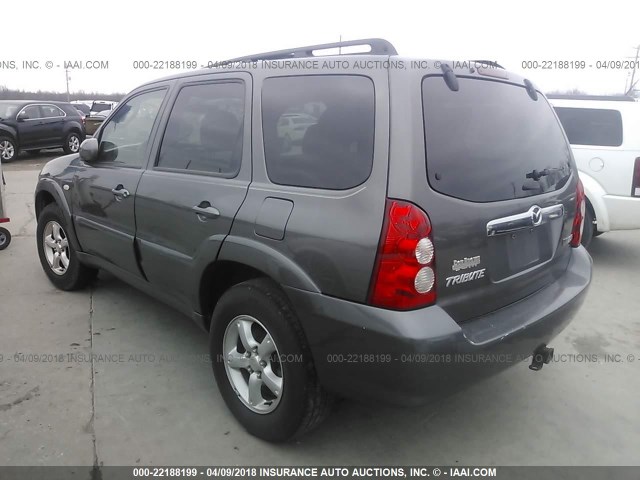 4F2YZ94135KM33422 - 2005 MAZDA TRIBUTE S GRAY photo 3