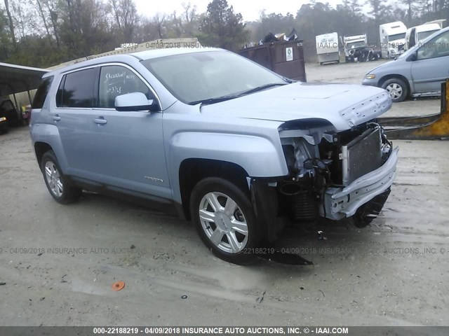 2GKALMEK0F6228937 - 2015 GMC TERRAIN SLE Light Blue photo 1