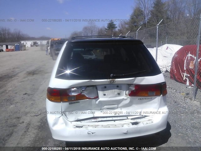 5FNRL18984B090495 - 2004 HONDA ODYSSEY EXL WHITE photo 6