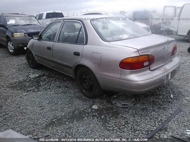 1Y1SK5281XZ425361 - 1999 CHEVROLET GEO PRIZM LSI GOLD photo 3