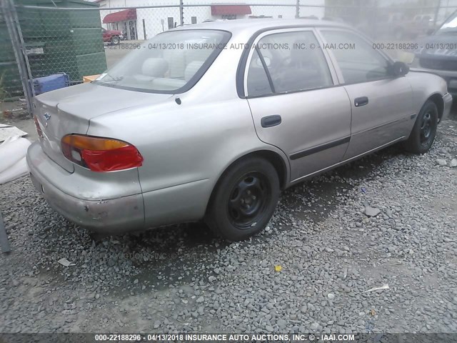 1Y1SK5281XZ425361 - 1999 CHEVROLET GEO PRIZM LSI GOLD photo 4