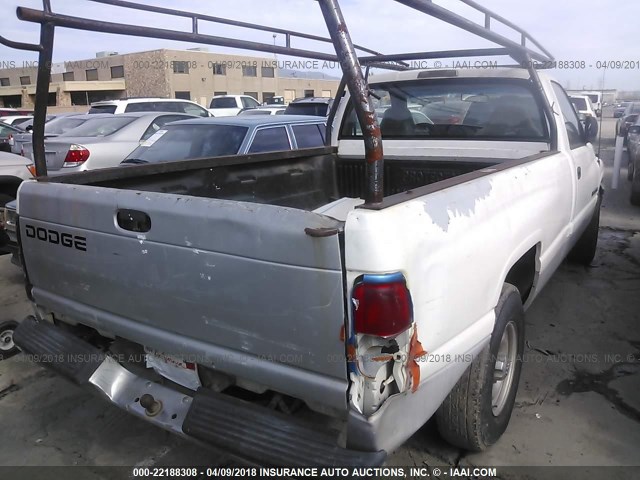 3B7HC16Y3WM211258 - 1998 DODGE RAM 1500 WHITE photo 4