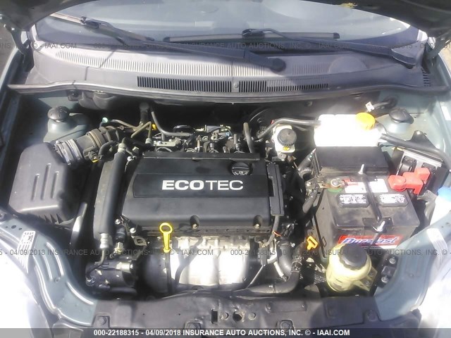 KL1TD5DE1BB147947 - 2011 CHEVROLET AVEO LS/LT 青绿色 照片 10