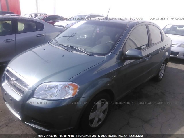 KL1TD5DE1BB147947 - 2011 CHEVROLET AVEO LS/LT 青绿色 照片 2