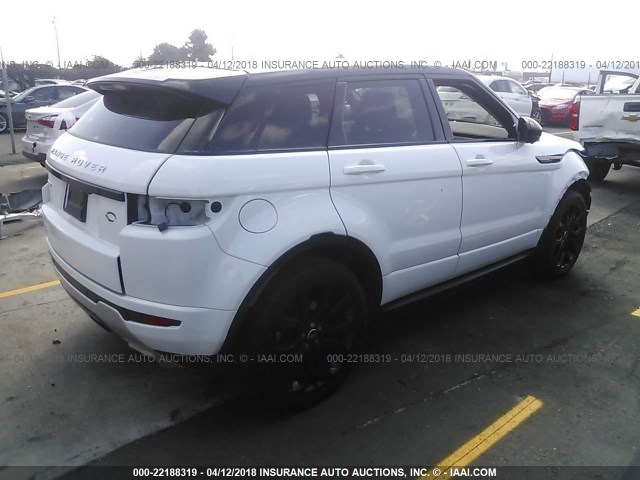 SALVT2BG5FH993663 - 2015 LAND ROVER RANGE ROVER EVOQU DYNAMIC PREMIUM WHITE photo 4