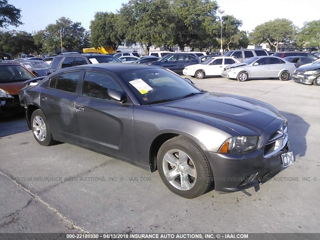 2C3CDXBG5EH284625 - 2014 DODGE CHARGER SE GRAY photo 1