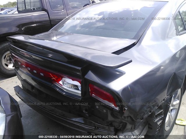 2C3CDXBG5EH284625 - 2014 DODGE CHARGER SE GRAY photo 6