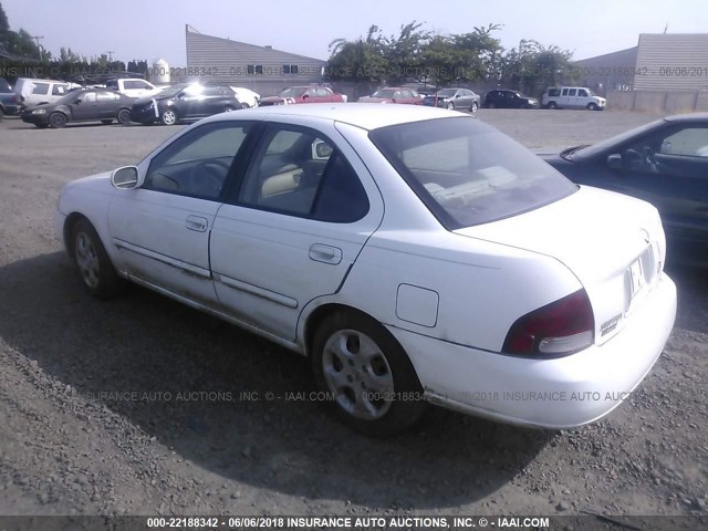 3N1CB51D23L699504 - 2003 NISSAN SENTRA XE/GXE WHITE photo 3