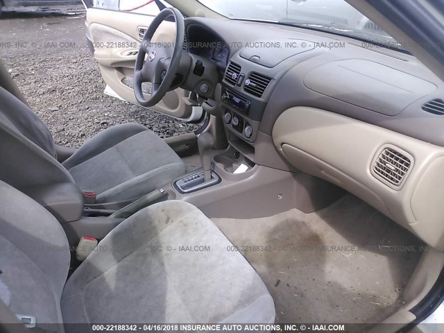 3N1CB51D23L699504 - 2003 NISSAN SENTRA XE/GXE WHITE photo 5