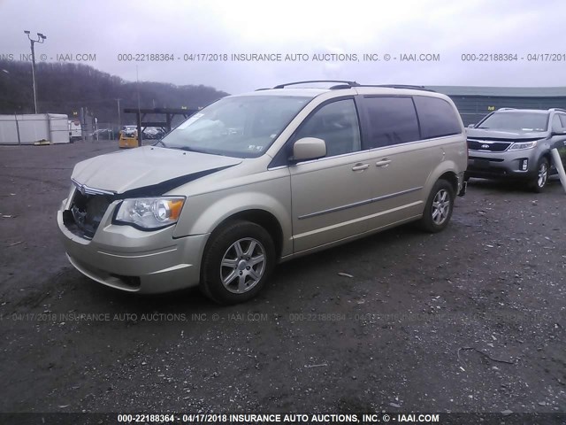 2A4RR5D16AR207247 - 2010 CHRYSLER TOWN & COUNTRY TOURING GOLD photo 2