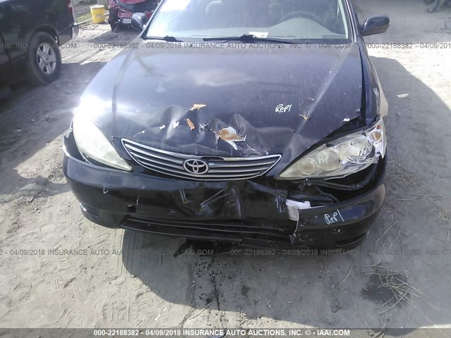 JTDBE32K663050984 - 2006 TOYOTA CAMRY LE/XLE BLACK photo 6