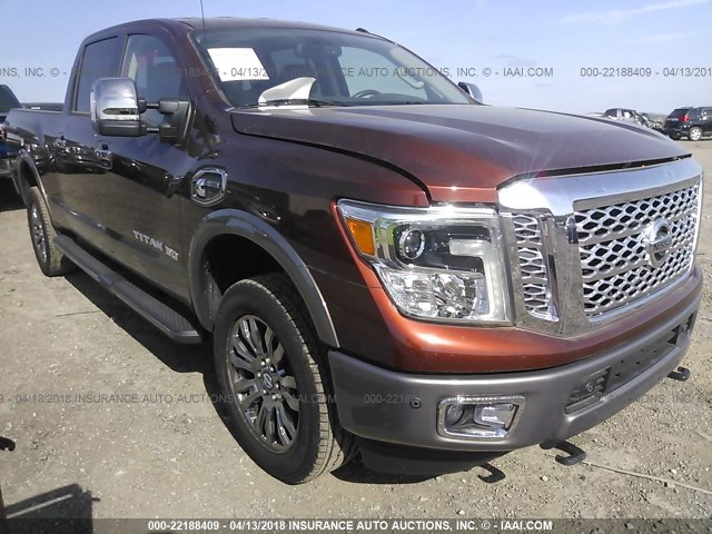 1N6BA1F43GN500041 - 2016 NISSAN TITAN XD SL/PRO-4X/PLAT RESERVE RED photo 1