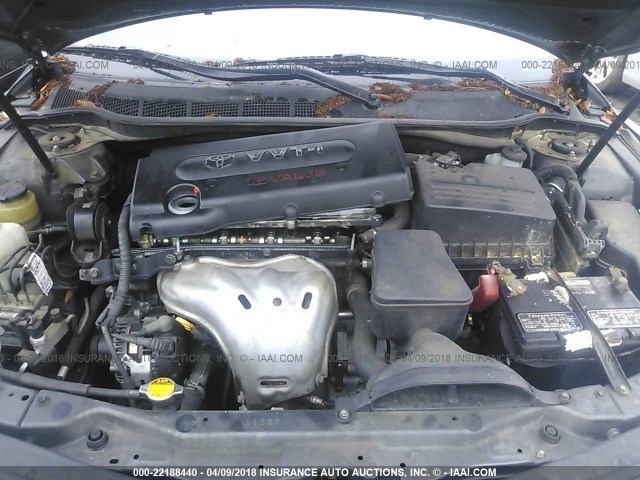 4T1BE46K89U406264 - 2009 TOYOTA CAMRY SE/LE/XLE GRAY photo 10