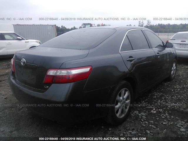 4T1BE46K89U406264 - 2009 TOYOTA CAMRY SE/LE/XLE GRAY photo 4