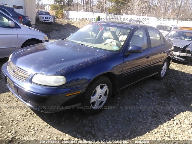 1G1NE52J116137983 - 2001 CHEVROLET MALIBU LS ლურჯი ფოტო 2