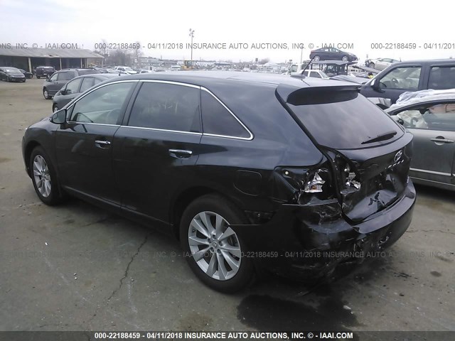 4T3BA3BB2EU055879 - 2014 TOYOTA VENZA LE/XLE BLACK photo 3