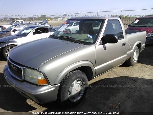 1GTCS145228181576 - 2002 GMC SONOMA TAN photo 2