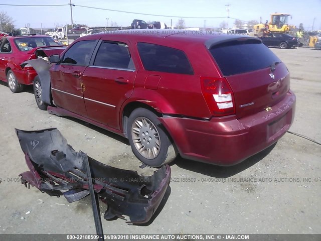 2D4FV47TX7H663328 - 2007 DODGE MAGNUM SE RED photo 3