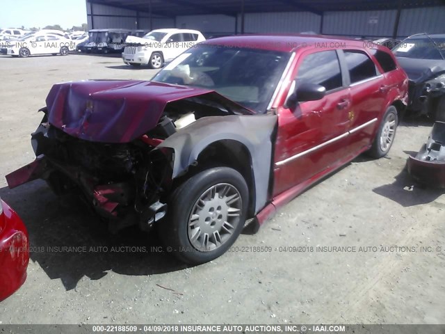 2D4FV47TX7H663328 - 2007 DODGE MAGNUM SE RED photo 6