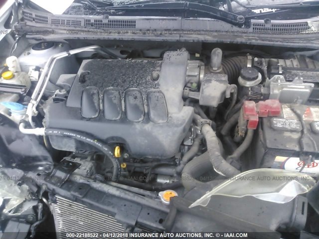 3N1AB6AP7AL721288 - 2010 NISSAN SENTRA 2.0/2.0S/SR/2.0SL SILVER photo 10