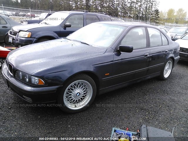 WBADM6349YGU20525 - 2000 BMW 528 I AUTOMATIC BLUE photo 2