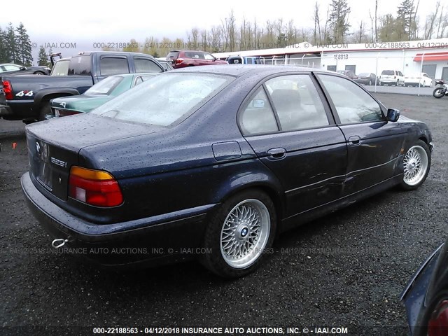 WBADM6349YGU20525 - 2000 BMW 528 I AUTOMATIC BLUE photo 4