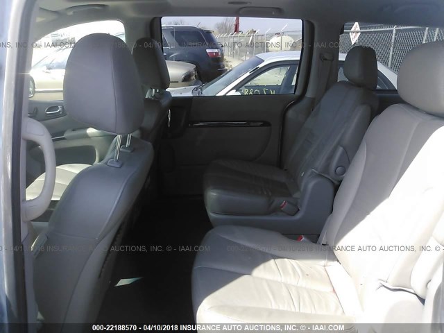 KNDMH4C74E6573692 - 2014 KIA SEDONA EX BLUE photo 8