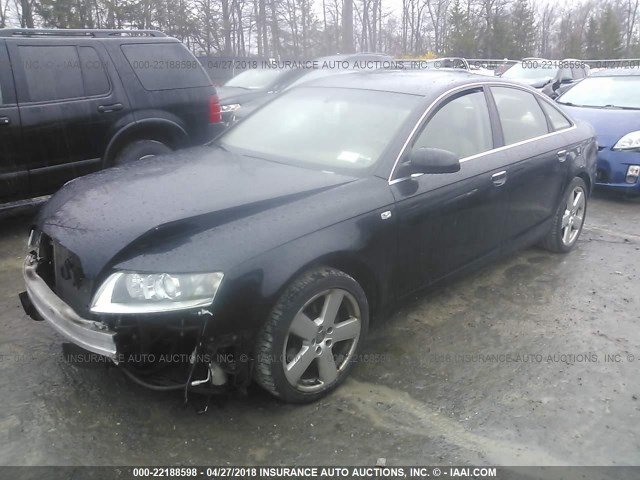 WAUDH74F38N167434 - 2008 AUDI A6 3.2 QUATTRO BLACK photo 2