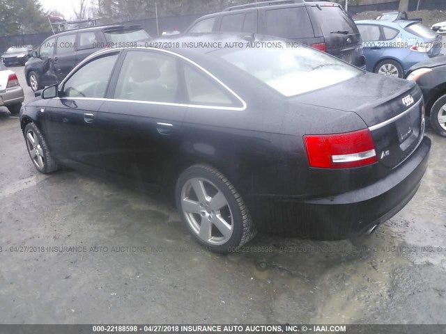 WAUDH74F38N167434 - 2008 AUDI A6 3.2 QUATTRO BLACK photo 3