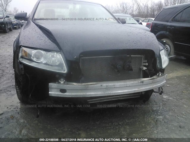 WAUDH74F38N167434 - 2008 AUDI A6 3.2 QUATTRO BLACK photo 6