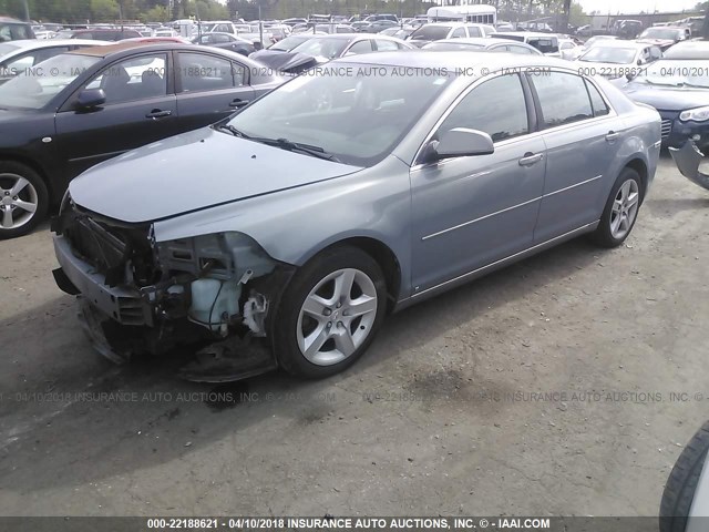 1G1ZH57B29F215743 - 2009 CHEVROLET MALIBU 1LT 蓝色 照片 2