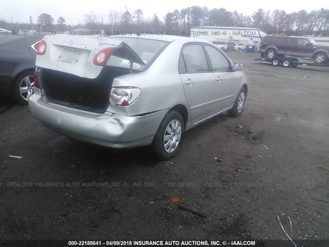 2T1BR32E74C285087 - 2004 TOYOTA COROLLA CE/LE/S GRAY photo 4