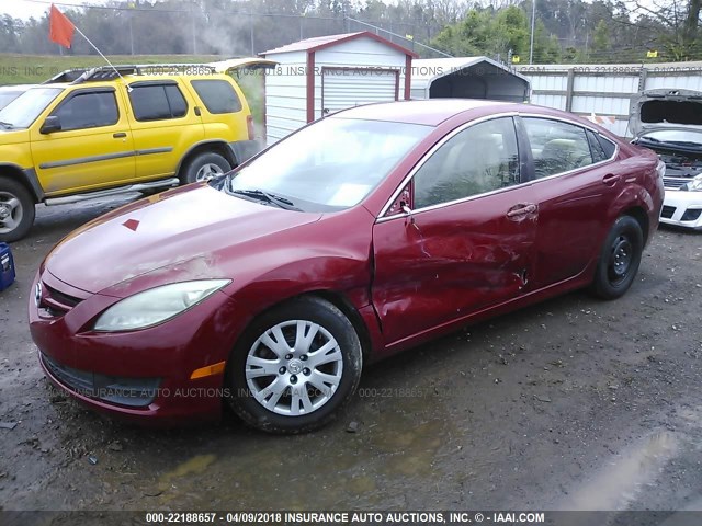 1YVHP81A195M05444 - 2009 MAZDA 6 I RED photo 2