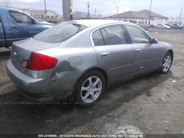 JNKCV51F94M704905 - 2004 INFINITI G35 GRAY photo 4