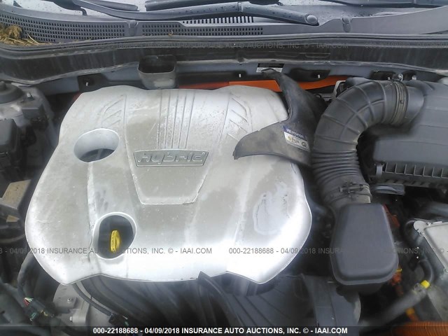 KMHEC4A41CA042757 - 2012 HYUNDAI SONATA HYBRID SILVER photo 10