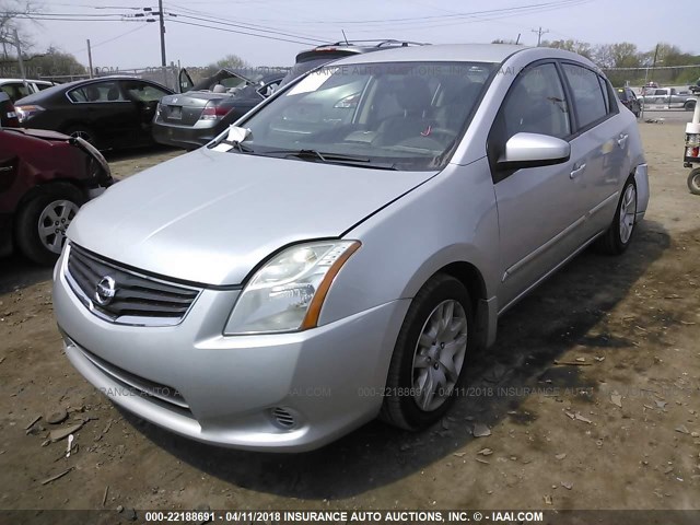 3N1AB6AP6AL638497 - 2010 NISSAN SENTRA 2.0/2.0S/SR/2.0SL SILVER photo 2