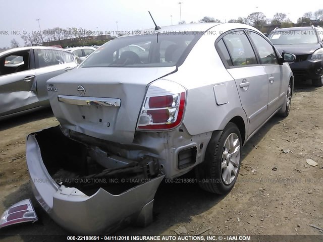 3N1AB6AP6AL638497 - 2010 NISSAN SENTRA 2.0/2.0S/SR/2.0SL SILVER photo 4